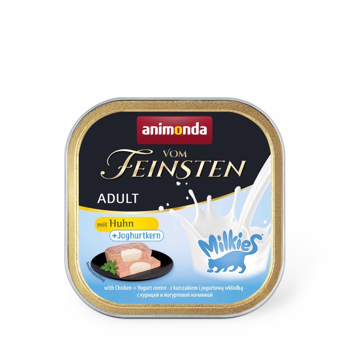 Влажный корм для кошек Animonda Vom Feinsten, с курицей и йогуртовым центром, 100 г