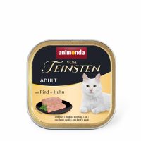 Вологий корм Animonda Vom Feinsten Adult with Beef + Chicken з яловичиною та куркою для котів, 100 г