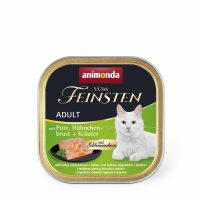 Вологий корм для котів Animonda Vom Feinsten, з індичкою, курячою грудкою та травами , 100 г