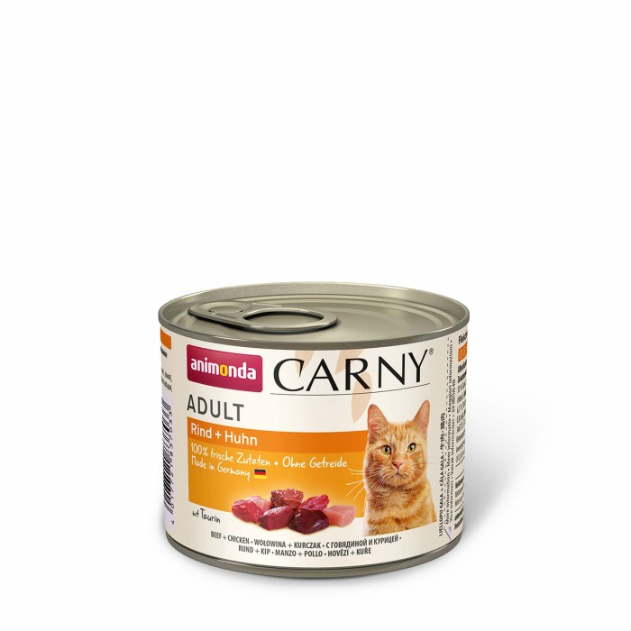 Влажный корм Animonda Carny Adult Beef + Chicken с говядиной и курицей для кошек, 200 г