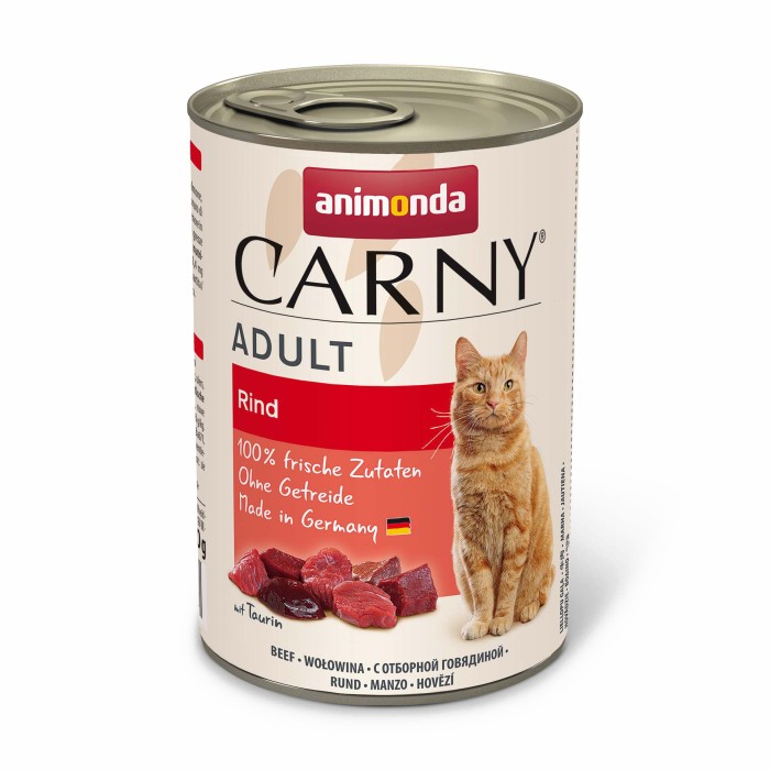 Вологий корм Animonda Carny Adult Beef з яловичиною для котів, 400 г