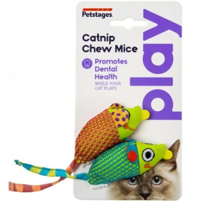 PETSTAGES Іграшка для котів Петстейджес Мишки з котячою м'ятою, 7 см