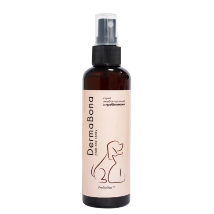 DermaBona spray Антибактериальный спрей с пробиотиками для животных 100 мл