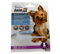 Капли спот-он AnimAll VetLine для собак 4 - 10 кг, 1 шт х 2 мл..
