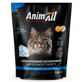 AnimAll "Блакитна долина" - Силікагелевий наповнювач для котячого туалету, 1,9 кг/3,8л