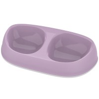Подвійна миска для котів Moderna Double Sensibowl  СЕНСІБОУЛ, 2х200мл, ліловий