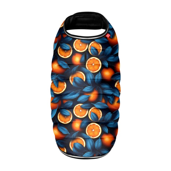 Курточка-накидка для собак WAUDOG Clothes, "Апельсини", M, А 37 см, B 52-62 см, С 36-47 см