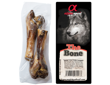 Жувальна кістка половинка Alpha Spirit Ham Bone Two Half для дорослих собак, 15 см