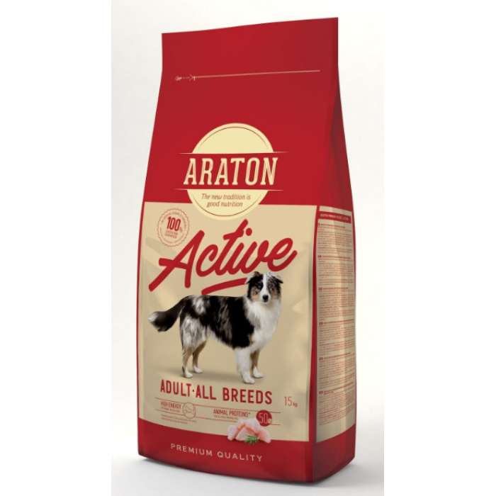 ARATON ACTIVE All Breeds Сухий корм для дорослих активних собак усіх порід 15кг