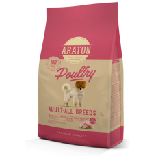 ARATON POULTRY Adult All Breeds Сухой корм для взрослых собак всех пород, с птицей, 15 кг