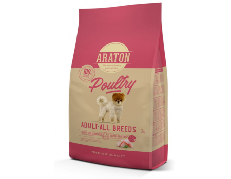 ARATON POULTRY Adult All Breeds Сухой корм для взрослых собак всех пород  15 кг