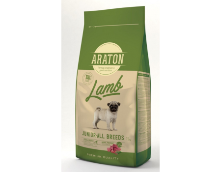 ARATON LAMB Junior All Breeds Сухой корм для щенков всех пород с ягненком  15 кг