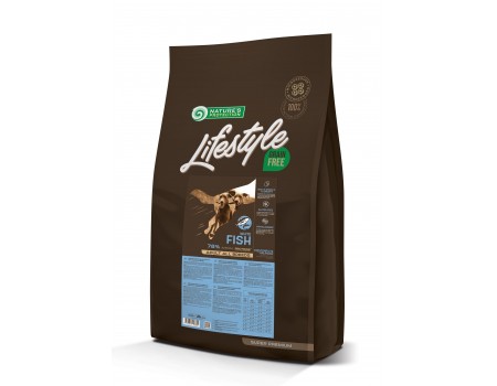 Сухой корм Nature's Protection Lifestyle Grain Free White Fish Adult для собак, с белой рыбой, 10 кг