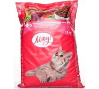 Сухий корм Мяу для котів індичка та садова трава, 14 кг..