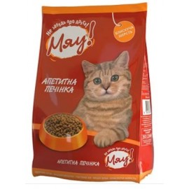 Сухий корм Мяу для котів із печінкою, 14 кг..