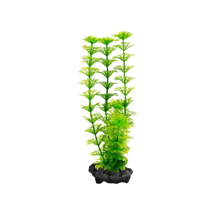 Декоративна рослина Tetra для акваріумів DecoArt Plant AMBULIA пластикова, зелена, розмір S маленька, 15 см