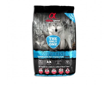 Сухой корм Alpha Spirit THE ONLY ONE DOG FOOD WILD FISH, для собак, рыба, 3 кг