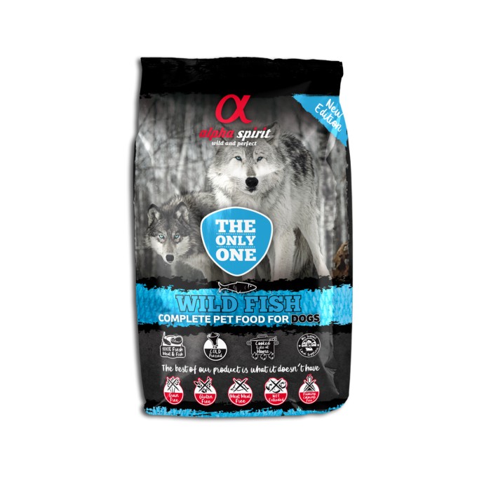 Сухий корм Alpha Spirit THE ONLY ONE DOG FOOD WILD FISH, для собак, риба, 3 кг