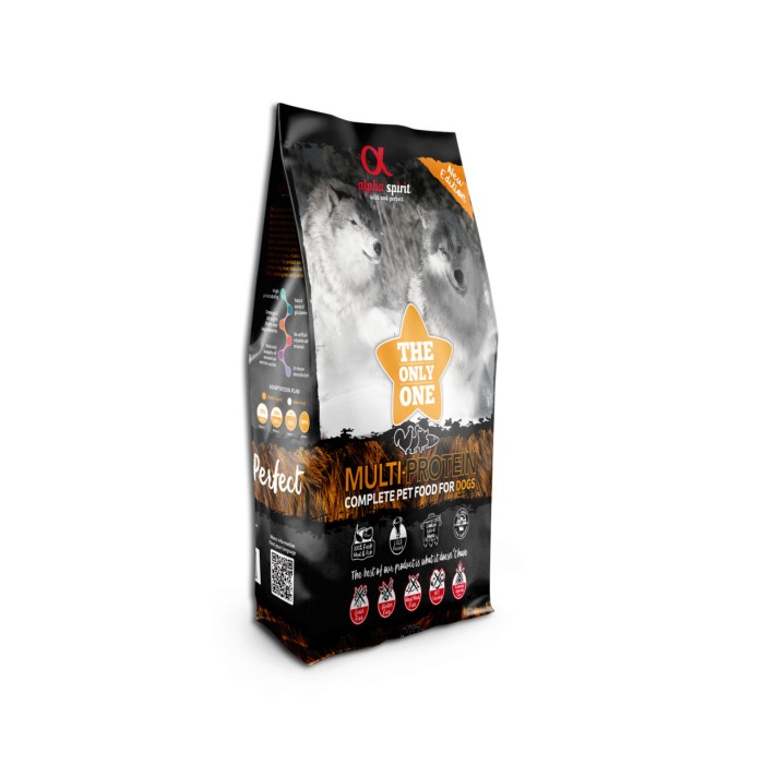 Сухий корм Alpha Spirit THE ONLY ONE DOG FOOD MULTIPROTEIN, для собак, мультипротеїн, 12 кг
