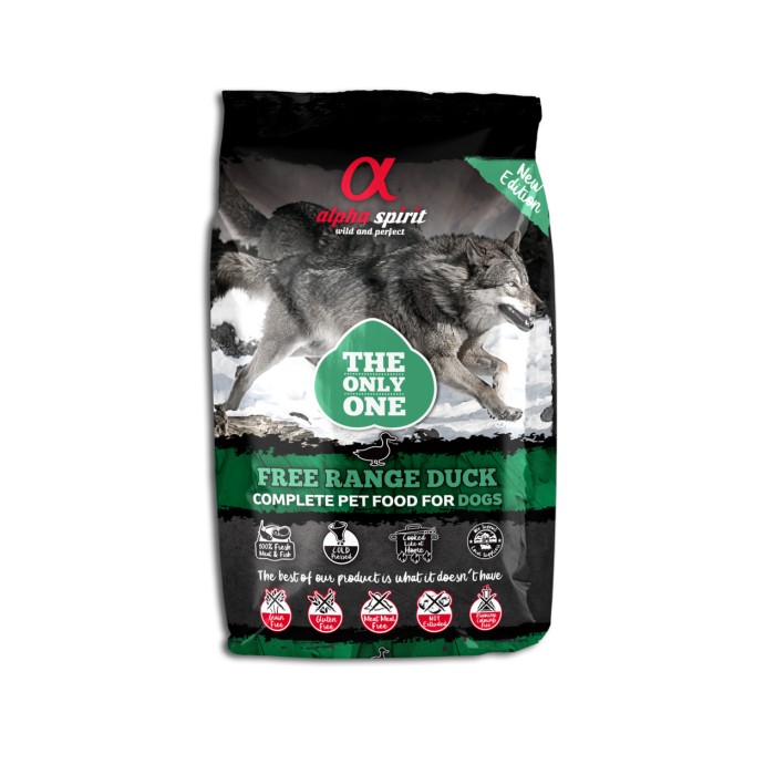 Сухий корм Alpha Spirit THE ONLY ONE DOG FOOD DUCK, для собак, качка, 3 кг