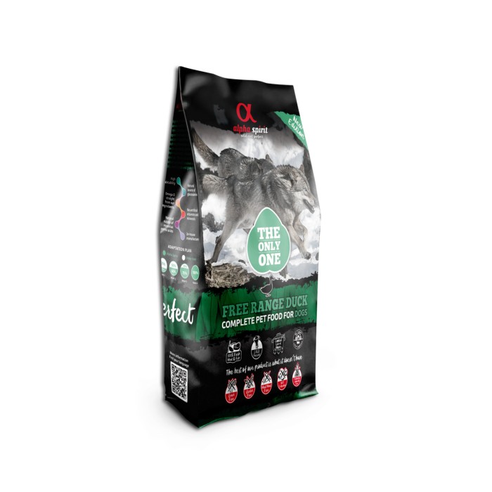 Сухий корм Alpha Spirit THE ONLY ONE DOG FOOD DUCK, для собак, качка, 12 кг