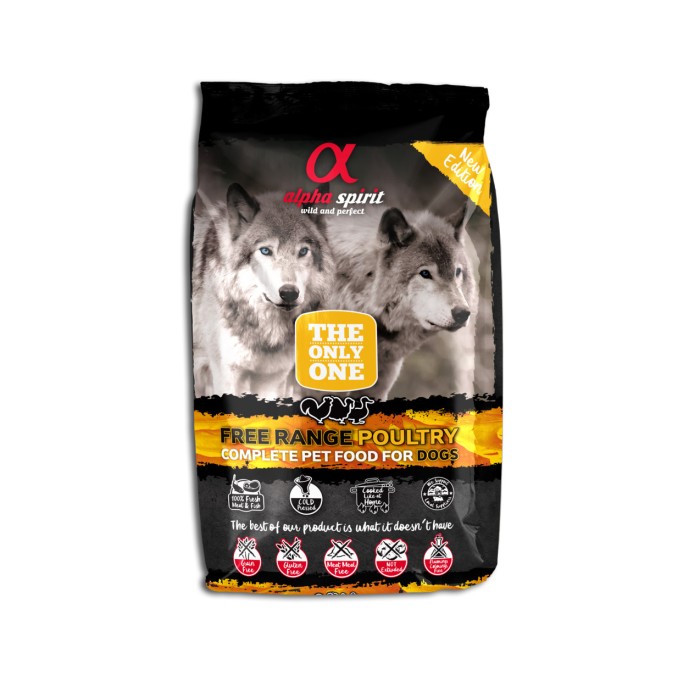 Сухий корм Alpha Spirit THE ONLY ONE DOG FOOD POULTRY, для собак, м'ясо птиці, 3 кг