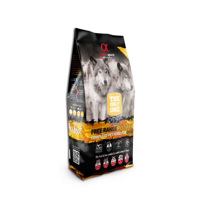 Сухий корм Alpha Spirit THE ONLY ONE DOG FOOD POULTRY, для собак, м'ясо птиці, 12 кг
