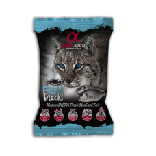 Полувлажное лакомство для кошек Alpha Spirit CAT Snacks Fish, кубики с рыбой, 50 г