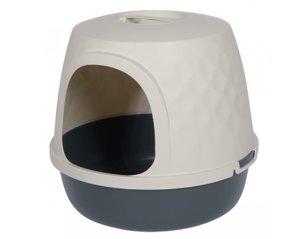 Moderna Diamond МОДЕРНА ДАЙМОНД закритий туалет без дверцят для котів , Холодно-сірий