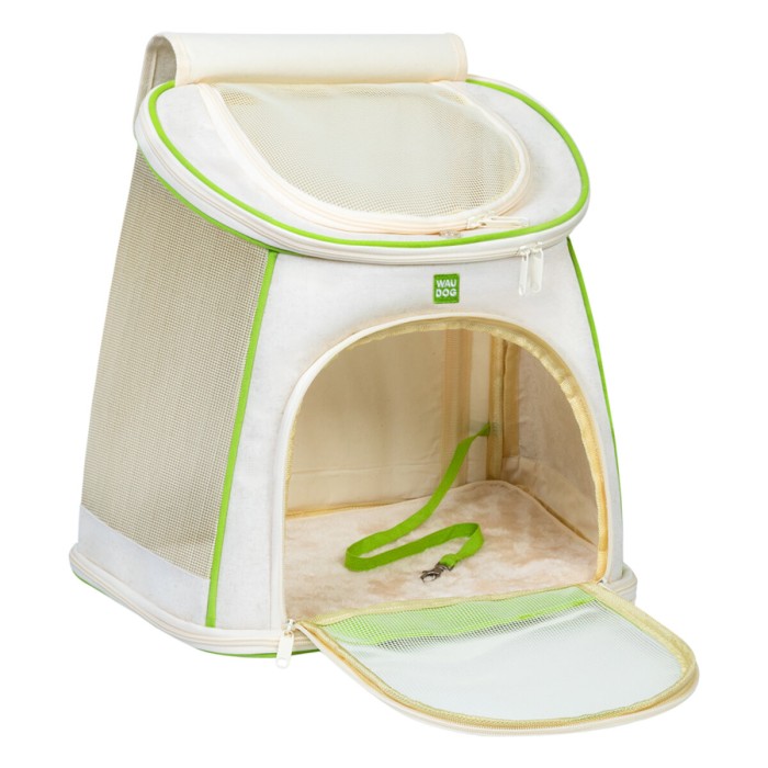 Рюкзак-переноска для кошек и мелких пород собак WAUDOG Relax Eco, 40*40*26 см, до 8 кг