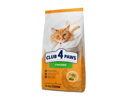 Club 4 Paws Сухий корм для котів  від 7 років курка 14 кг