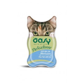 OASY CAT Паштет с треской для взрослых кошек 0,085кг..