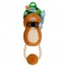 Игрушка для собак Бобер с пищалкой и веревкой GiGwi ECO FRIENDZ, переделан текстиль, М, 30 см  - фото 2
