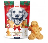 Ласощі для собак Wanpy Gingerbread Biscuits with Chicken, ІМБИРНИЙ ПРЯ..