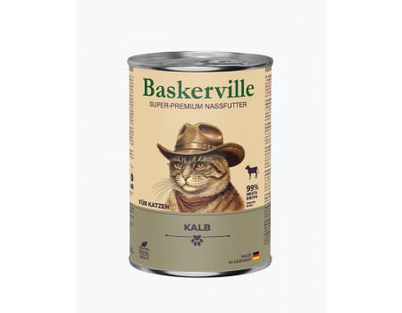 Вологий корм для котів Baskerville Телятина, 400 г