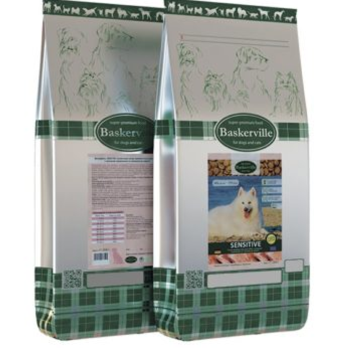 Сухой корм Baskerville HF Sensitive для взрослых собак, 1.5 кг