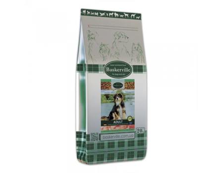 Сухий корм Baskerville HF Adult для дорослих собак з куркою, 20 кг