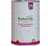 Влажный корм Baskerville Sensitive Wild Mit для собак, оленина с черни..