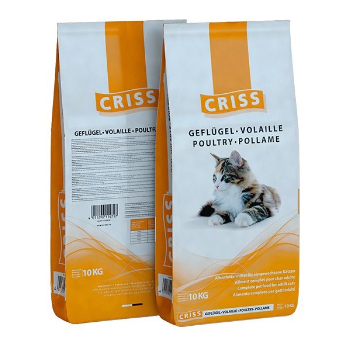 Сухий корм Criss для котів, домашня птиця, 10 кг