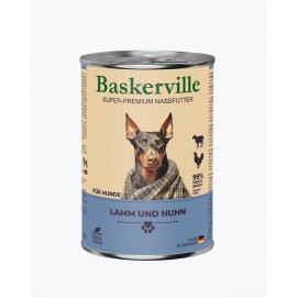 Вологий корм для собак Baskerville Ягня та півень, 400 г..