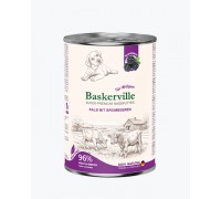 Влажный корм для щенков Baskerville Телятина и ежевика, 400 г..