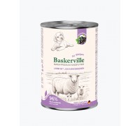 Вологий корм для цуценят Baskerville Ягня та смородина, 400 г..