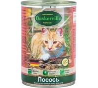 Влажный корм Baskerville для котов, лосось, 400 г..