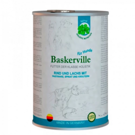 Влажный корм Baskerville Holistic для собак, лосось и говядина с пасте..
