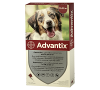 Bayer (Байєр) Адвантікс – для собак 10-25 кг (упаковка 4 піпетки, ціна..