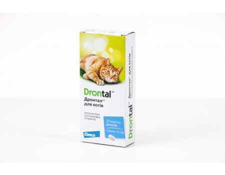 Elanco (Bayer) Дронтал, для лечения гельминтозов у кошек (1 таблетка) 