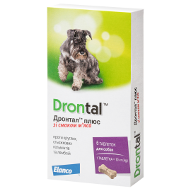 Elanco (Bayer) Дронтал ПЛЮС со вкусом МЯСА,  цена за 1 табл...