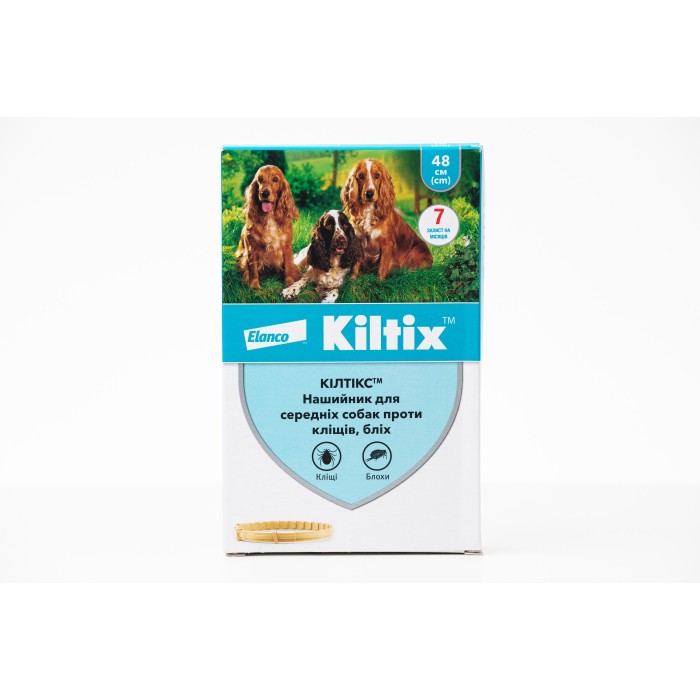 Elanco (Bayer) Kiltix нашийник для середніх собак 48 см