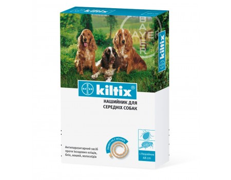 Bayer Kiltix ошейник для средних собак 48 см