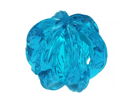 Іграшка для собак WAUDOG Fun Durable Дихаючий м'яч, термопластична гума, 70 мм, блакитний